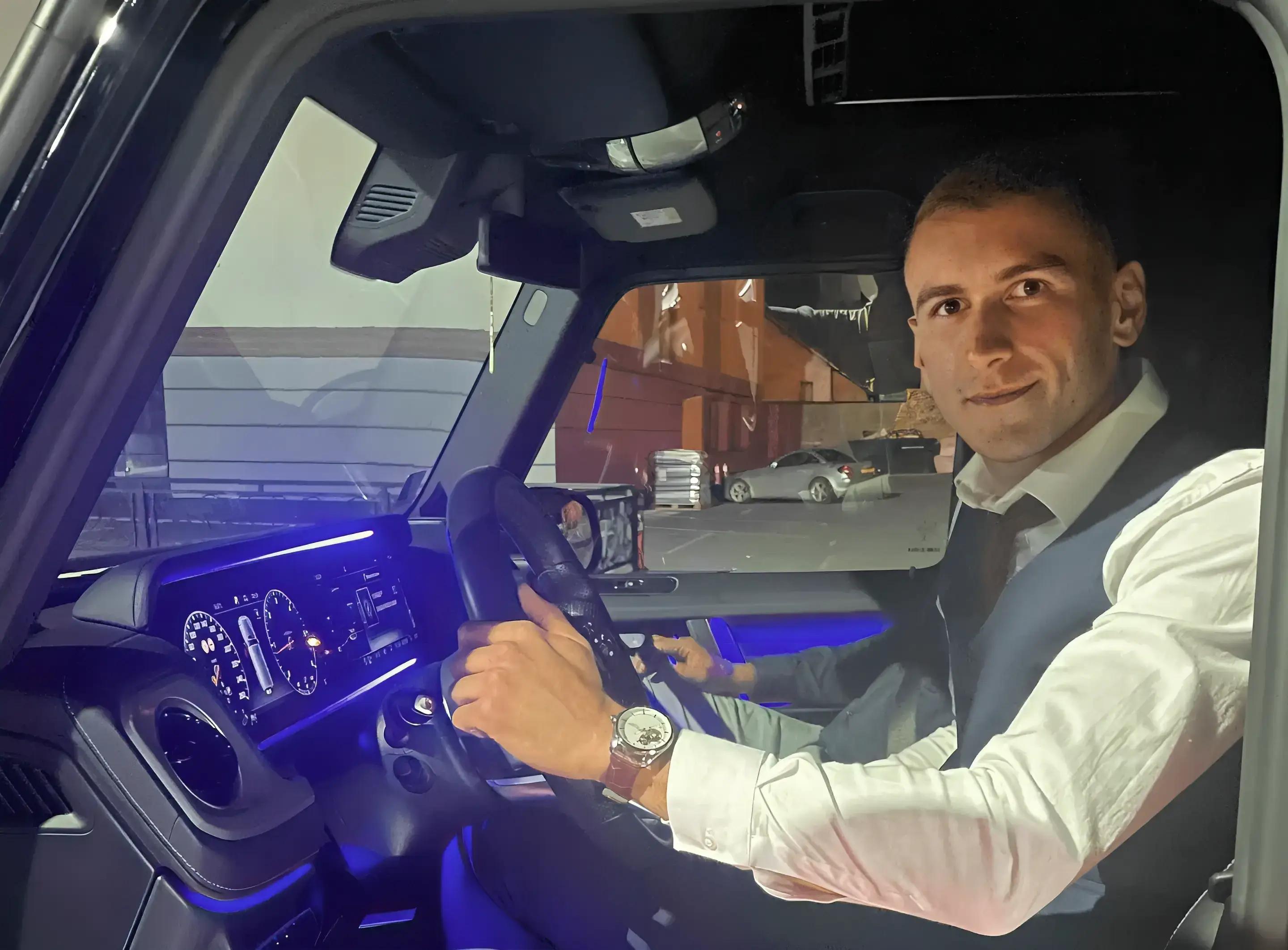 Hamza Rebronja - Hamza Rebronja driving the Mercedes-Benz G-Class